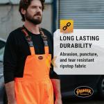 Hi-Vis Waterproof Bib Pants for Men - Orange
