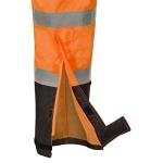 Hi-Vis Waterproof Bib Pants for Men - Orange