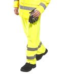 Hi-Vis Waterproof Rain Trousers - Yellow, 5XL