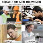 BISON LIFE Clear Polycarbonate Safety Glasses - 12 Pack