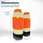 High Visibility Gaiters with Reflective Tape, Orange