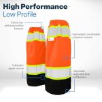 High Visibility Gaiters with Reflective Tape, Orange