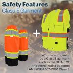 High Visibility Gaiters with Reflective Tape, Orange