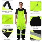 Hi-Vis Yellow Insulated Waterproof Bib Overalls