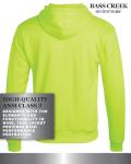 Men's Hi-Visibility Thermal Hoodie - Neon Safety Zip Up