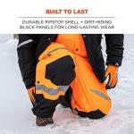 Ergodyne GloWear Thermal Bib Overalls, Orange X-Large