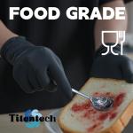 Black Disposable Nitrile Exam Gloves - 100 Pack