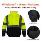 Hi-Vis Reflective Safety Jacket for Men, Yellow