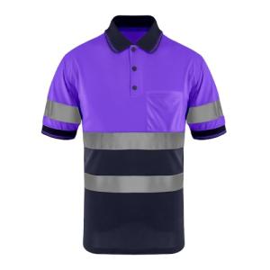 Hi-Vis Reflective Polo Shirt for Outdoor Safety