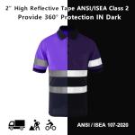 Hi-Vis Reflective Polo Shirt for Outdoor Safety