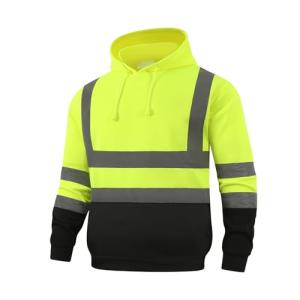 High-Visibility Reflective Safety Hoodie - Yellow
