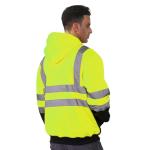 High-Visibility Reflective Safety Hoodie - Yellow