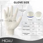 12 Pairs Cotton String Safety Work Gloves