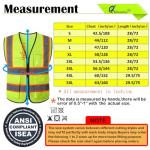 High Visibility Reflective Safety Vest with Pockets