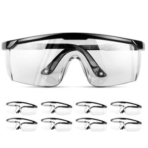 FIMOSON Clear Safety Glasses - 8 Pack