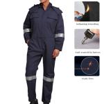 Flame Resistant Hi-Visibility Coverall with Pockets