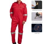 Hi-Vis Flame Resistant Coveralls with Reflective Tape