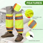 Hi-Vis Reflective Leg Gaiters for Outdoor Safety