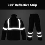 Hi-Vis Reflective Waterproof Rain Jacket and Pants