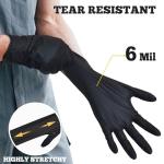 Titanflex Black Nitrile Gloves, 6 Mil, 100 Ct