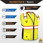 Big Kahuna Safety Vest – High Visibility, 11 Pockets