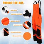 Hi-Vis Waterproof Thermal Rain Suit Set for Men