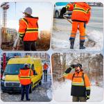 Hi-Vis Waterproof Thermal Rain Suit Set for Men
