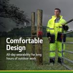 John Deere High Visibility ANSI Rain Suit, XL