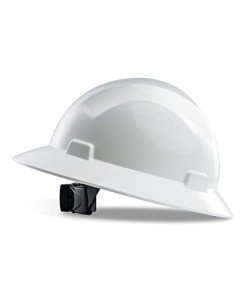 LANON White Full Brim Hard Hat - OSHA Approved