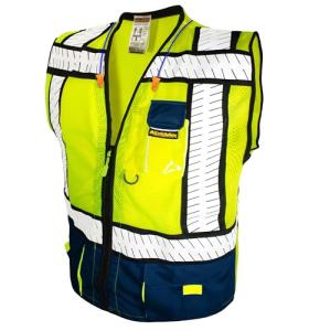 KwikSafety Sheriff High-Visibility Safety Vest - Blue