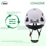 LOHASTAR ANSI Approved Vented Hard Hat (White)