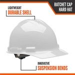 Malta Dynamics 4 Pt. Suspension Hard Hat - White