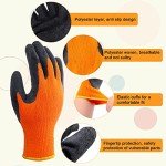 Heat Resistant Gloves - 3 Pairs, Orange & Black
