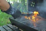 Heat Resistant Fireplace Gloves - Dark Grey 16