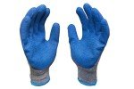 Large Double Coated Rubber Work Gloves - 12 Pairs