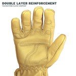 Arc Rated Leather Work Gloves for Men - Large