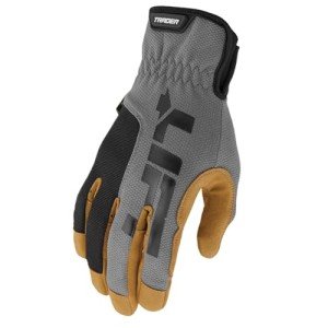 Lift Safety Grey Trader Gloves - Large, Slip-On