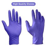 PEIPU Disposable Nitrile Gloves, Medium, 100-Count
