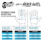 Large Gorilla Grip Gloves - Black