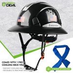 Ventilated OSHA Safety Hard Hat with Cooling Towel