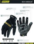 Ironclad BHG-03-M Safety Gloves, Size M, Black