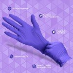 PEIPU Disposable Nitrile Gloves, Medium, 100-Count