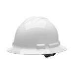White Full Brim Hard Hat - OSHA/ANSI Compliant