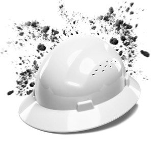 COOLJOB OSHA Approved Full Brim Hard Hat