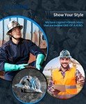 Full Brim Safety Helmet, OSHA Approved, Blue
