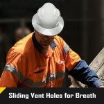 COOLJOB OSHA Approved Full Brim Hard Hat