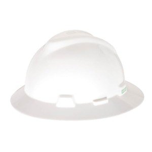MSA V-Gard Full-Brim Hard Hat with 4-Point Harness