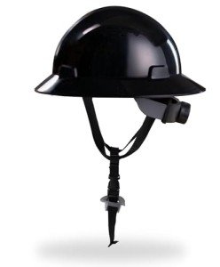 AnTools Black Full Brim Hard Hat, OSHA Approved