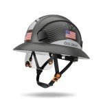Full-Brim Hard Hat with Face Shield and Ratchet