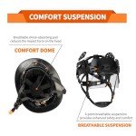 Full-Brim Hard Hat with Face Shield and Ratchet